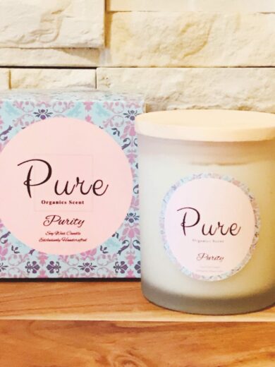 Purity Summertime Soy Wax Candle Exclusively Handcrafted for You
